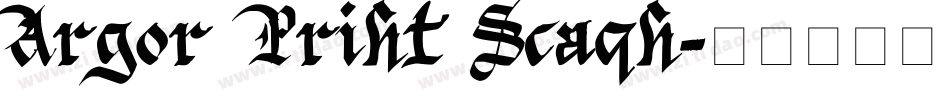 Argor Priht Scaqh字体转换